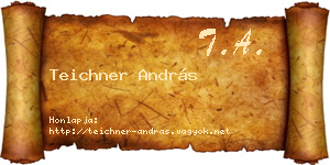 Teichner András névjegykártya