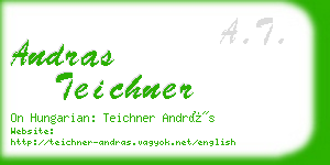 andras teichner business card